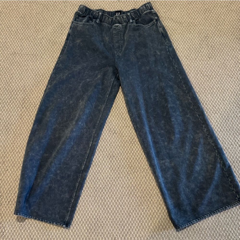 GAP Soft heavyweight baggy sweatpants printed denim in Small - Picture 2 of 7